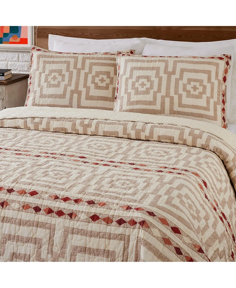 Justina Blakeney Hypnotic Geometric 3-Pc Quilt Set, Full/Queen