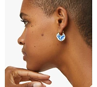 Ana Luisa Enamel Earrings - Hana Marble Blue