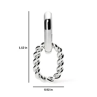 Ana Luisa Double Hoop Earrings - Ash Double Silver