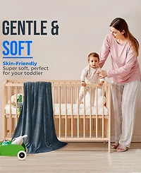 Nestl Cut Plush Lightweight Super Soft Luxury Bed Throw, 50" x 60"