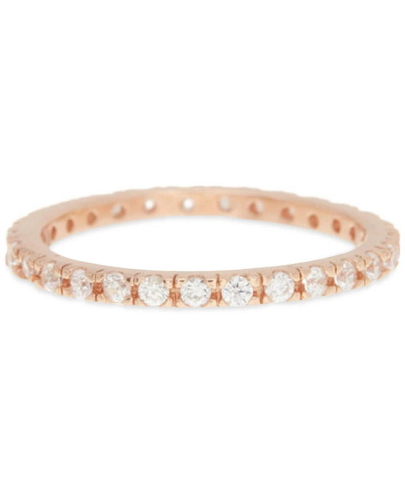 Adornia Crystal Eternity Band Ring