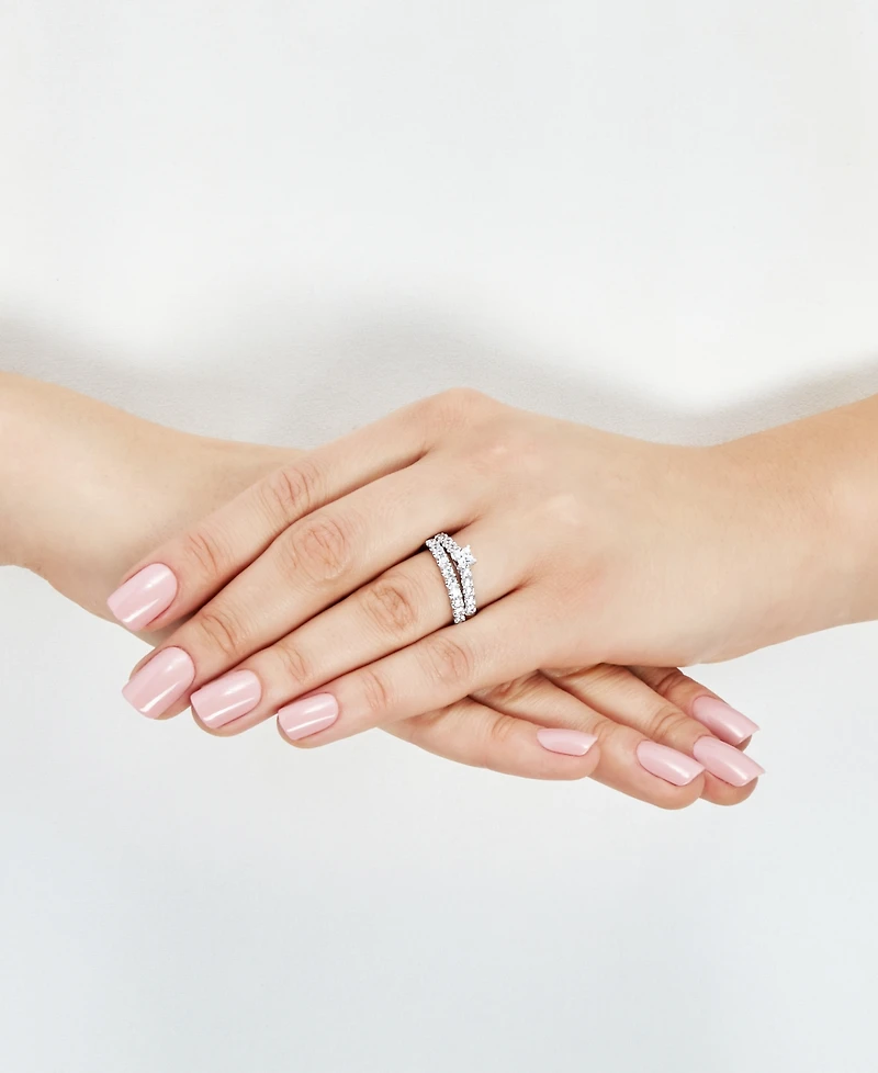 Diamond Princess-Cut Bridal Set (1 ct. t.w.) in 14k White Gold