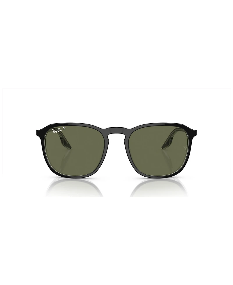Ray-Ban Unisex RB2203 Polarized Low Bridge Fit Sunglasses, Polar RB2203F