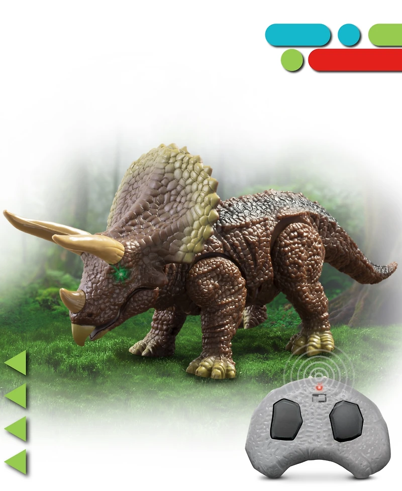 Discovery Rc Triceratops Led Infrared Remote Control Toy