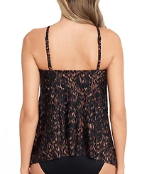 Miraclesuit Women's Untamed Peephole Tankini Top