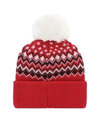 Women's '47 Brand Red Detroit Red Wings Elsa Cuffed Knit Hat with Pom