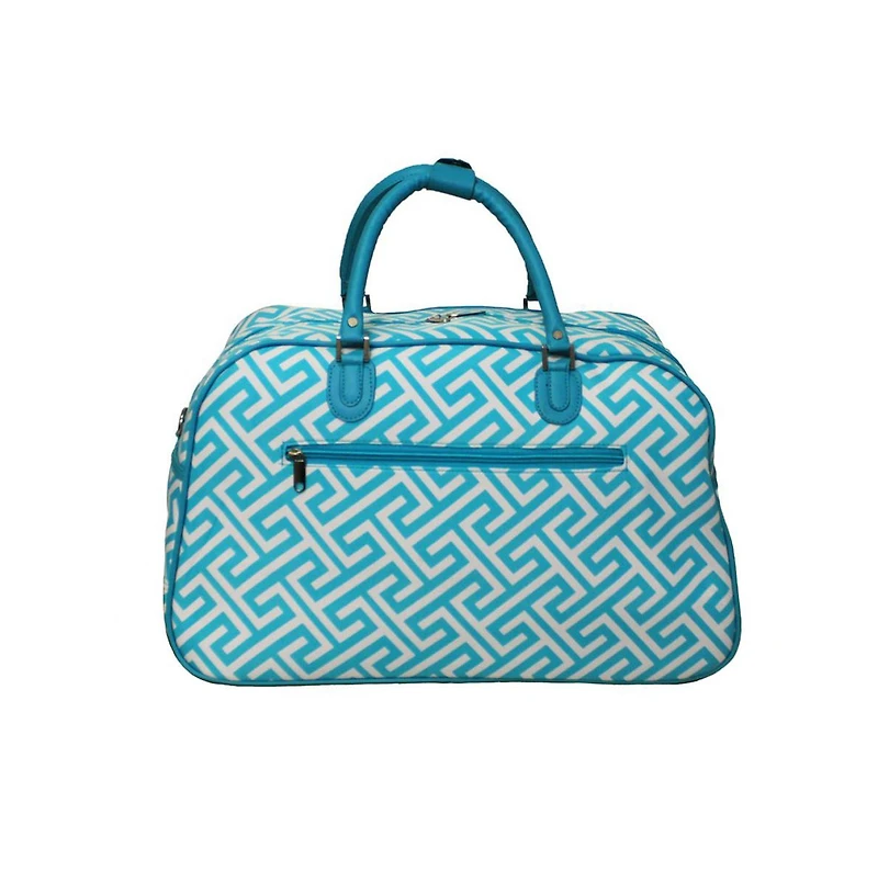World Traveler Geometric 21-inch Carry-On Shoulder Duffel Bag
