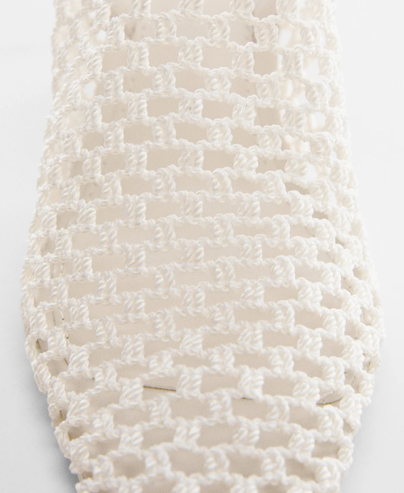 Mango Women's Net Sling Back Shoes