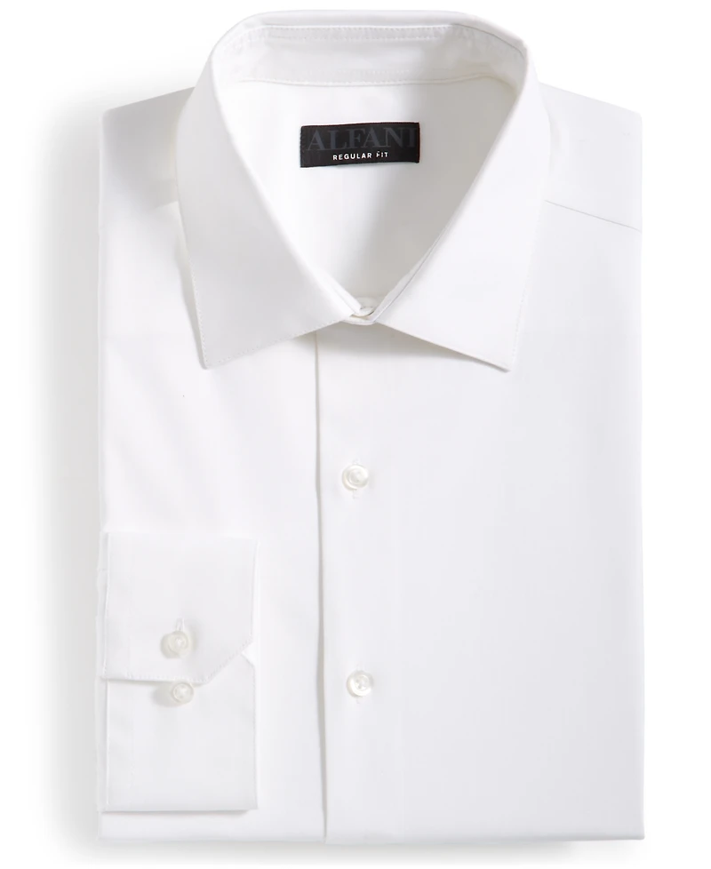 Alfani Men's Regular-Fit Temperature Regulating Solid Dress Shirt