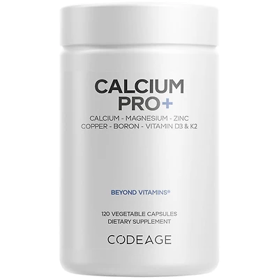 Codeage Calcium 250mg Supplement, Vitamin D3, Magnesium, Zinc, Copper, Boron, Vitamin K2-4-Month Supply