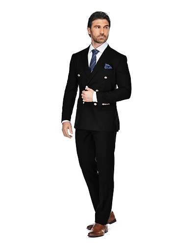 Gino Vitale Men's Slim Fit 2-Piece Double Breasted Suit