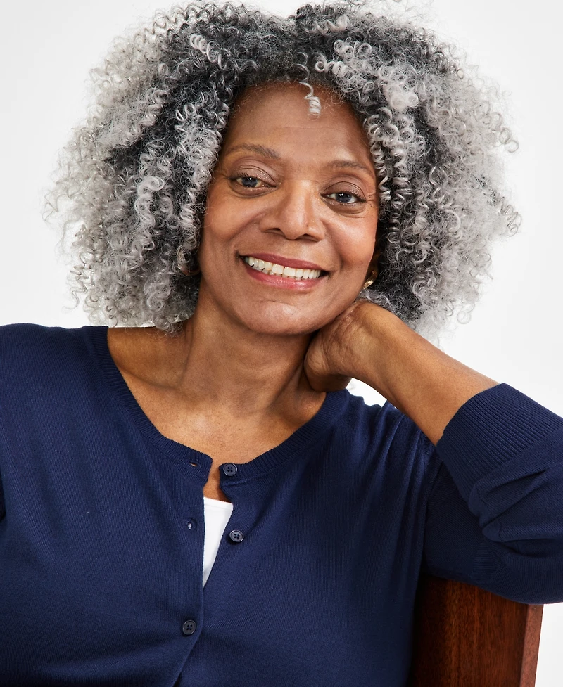 Style & Co Plus Button-Front Cardigan, Exclusively at Macy's