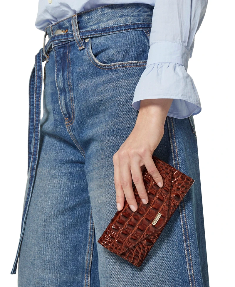 Brahmin Veronica Melbourne Embossed Leather Wallet