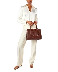 Brahmin Women's Finley Leather Large Satchel Bag
