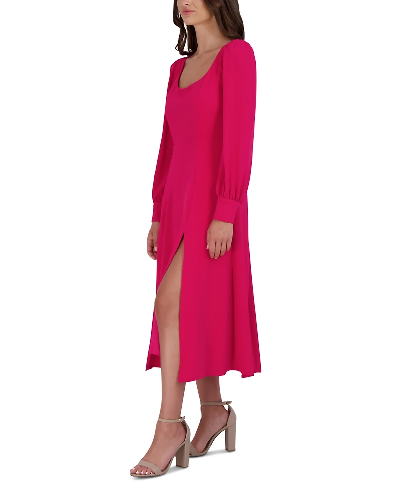 julia jordan Women's Long-Sleeve Midi Dress