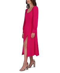 julia jordan Women's Long-Sleeve Midi Dress