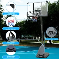 Portable 6-10FT Outdoor Basketball Hoop