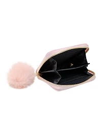 Kids Pink Shiny Happy Face Wallet