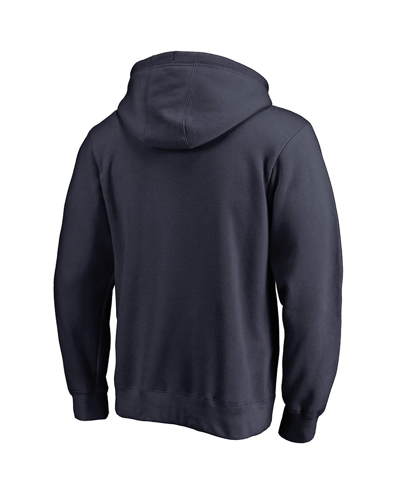 Men's Fanatics Navy Auburn Tigers True Sport Softball Pullover Hoodie