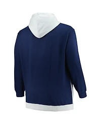 Men's Fanatics Navy, Silver Memphis Grizzlies Big and Tall Primary Arctic Pullover Hoodie