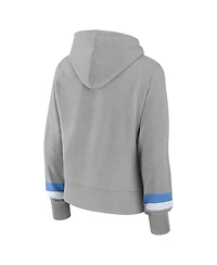Women's Fanatics Heather Gray Memphis Grizzlies Halftime Pullover Hoodie