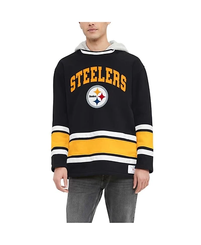 Men's Tommy Hilfiger Black Pittsburgh Steelers Ivan Fashion Pullover Hoodie