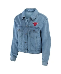 Women's Wear by Erin Andrews Chicago Bulls Full-Snap Denim Jacket