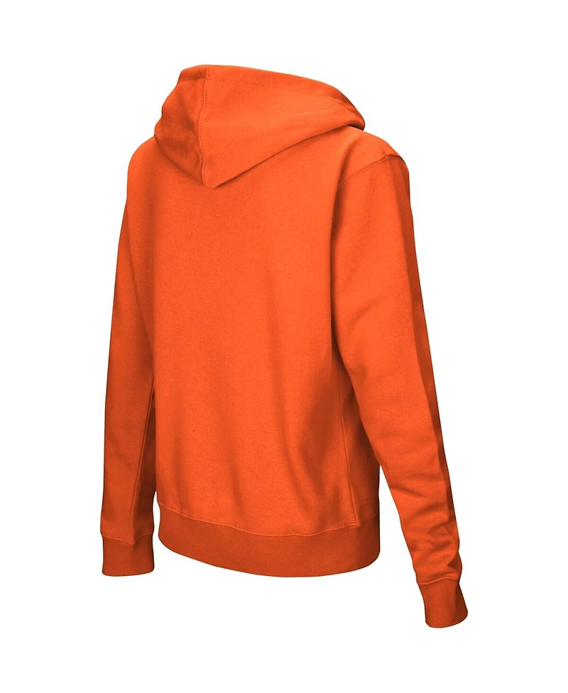 Women's Colosseum Orange Syracuse Big Logo Pullover Hoodie