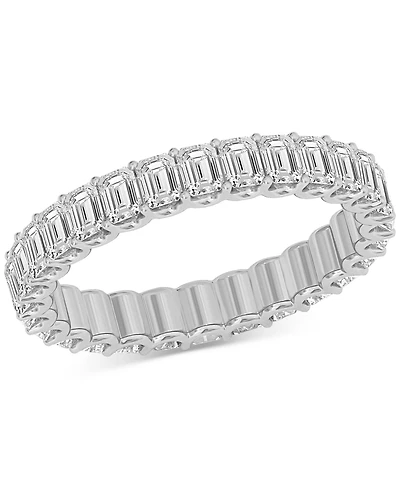 Diamond Emerald-Cut Eternity Band (2 ct. t.w.) Platinum or 14k Gold