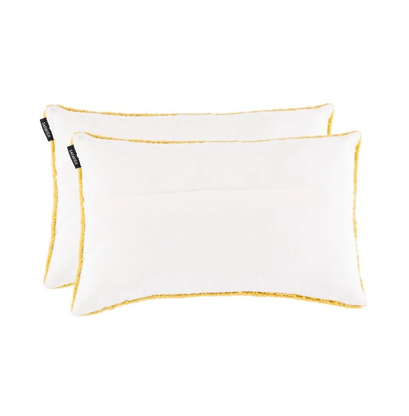 Safavieh Indoor/Outdoor Soleil Solid 12" x 20" Pillow (Set of 2)