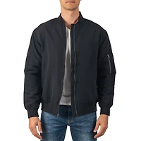 Alpine Swiss Men's Damon Bomber Jacket | Warm Quilted Flight with Pockets – Stylish Windbreaker for Casual & Layering Versatile Outerw