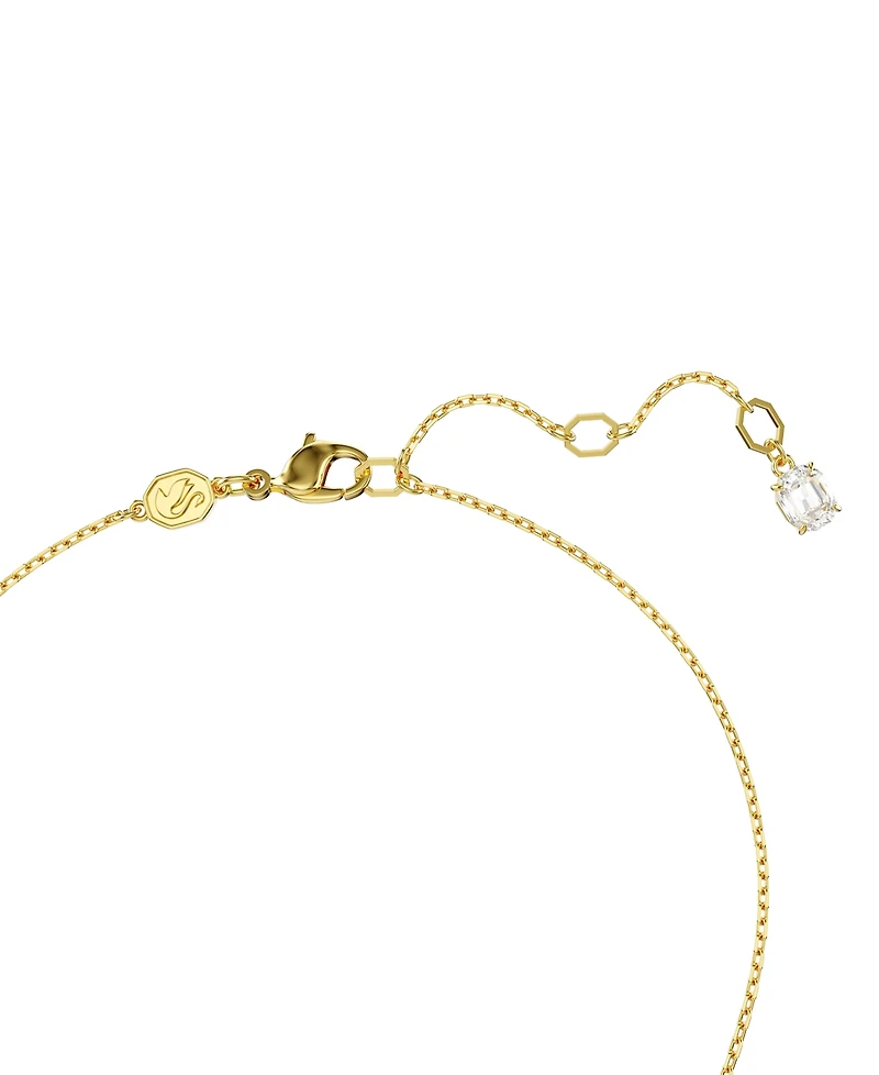 Swarovski Gold-Tone Hyperbola Pendant Octagon Cut Necklace, 15" + 2-3/4" extender