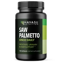 Saw Palmetto Capsules, Prostate Supplement for Men, Reduce Balding & Hair Thinning, Dht Blocker, Havasu Nutrition, 100ct