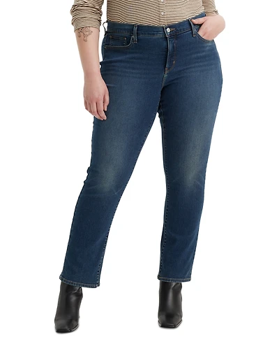 Levi's Trendy Plus 314 Mid-Rise Shaping Straight-Leg Jeans
