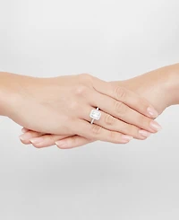 Grown With Love Igi Certified Lab Grown Diamond Emerald Halo Engagement Ring (2-3/4 ct. t.w.) in 14k White Gold