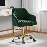 Velvet Home Office Desk Chair Height Adjustable