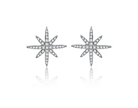 Star Stud Earrings Cubic Zirconia
