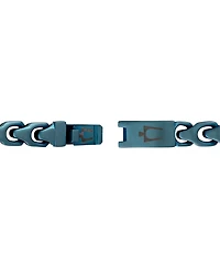 Bulova Blue-Tone Ip Stainless Steel Link Bracelet