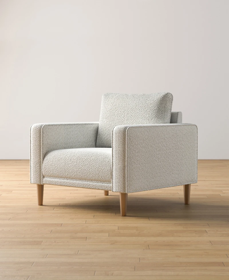 Aurelia 39" Boucle Fabric Accent Arm Chair