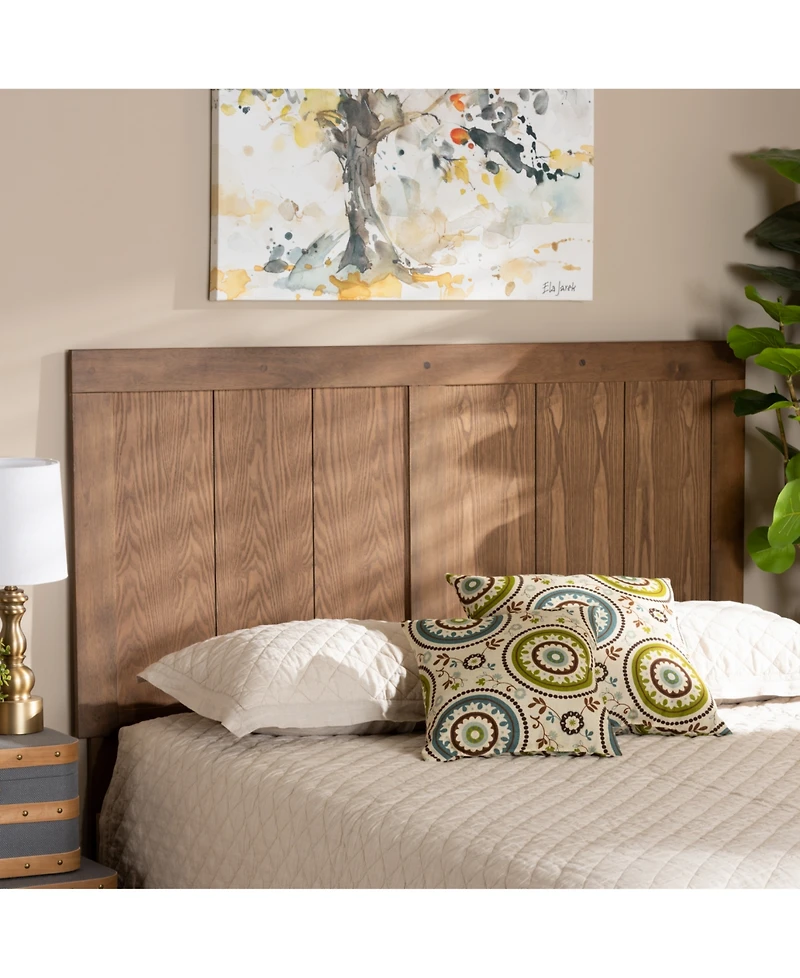 Baxton Studio Patwin Modern and Contemporary Transitional Queen Size Finished Wood Headboard