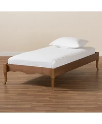 Baxton Studio Marieke Vintage French Inspired Twin Size Finished Wood Platform Bed Frame
