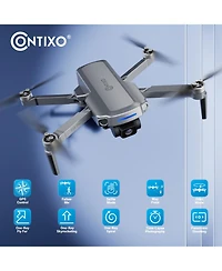 Contixo F28 Pro Foldable Gps Drone - 4K Fhd Camera w Gps Control & Selfie Mode - Brushless Motor - With Carrying Case