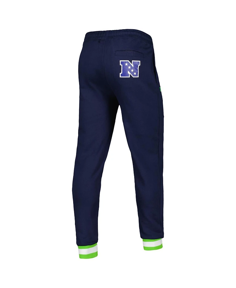 Men's Starter College Navy Seattle Seahawks Blitz Fleece Jogger Pants