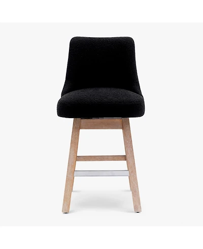26" Upholstered Swivel Counter Height Bar Stool