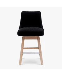 26" Upholstered Swivel Counter Height Bar Stool