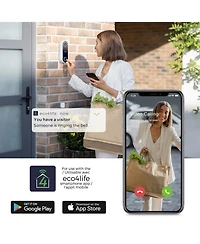 Eco4Life Smart WiFi Video Doorbell Camera with Chime