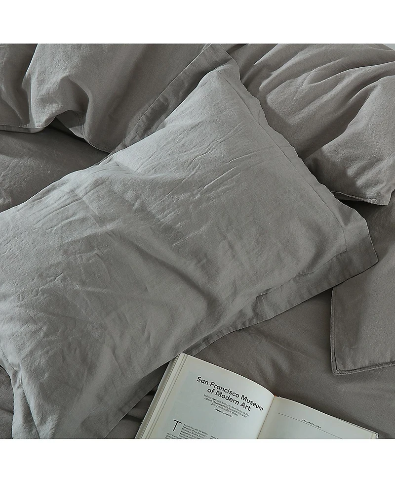 Pre-washed Linen Duvet Cover Set, Full/Queen