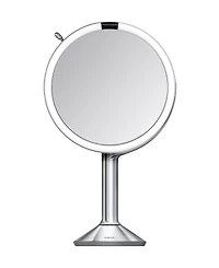 simplehuman 8" Sensor Makeup Mirror, Trio Magnification and Adjustable Brightness