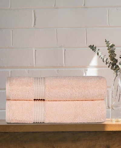 Superior Solid Quick Drying 100% Egyptian Cotton 2-Pc Bath Sheet Set