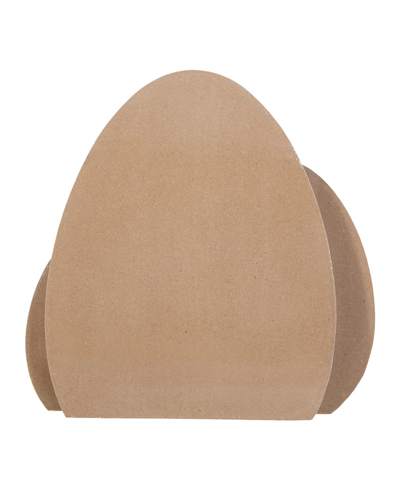 Glitzhome 7.75" H Easter Wooden Eggs Table Decor